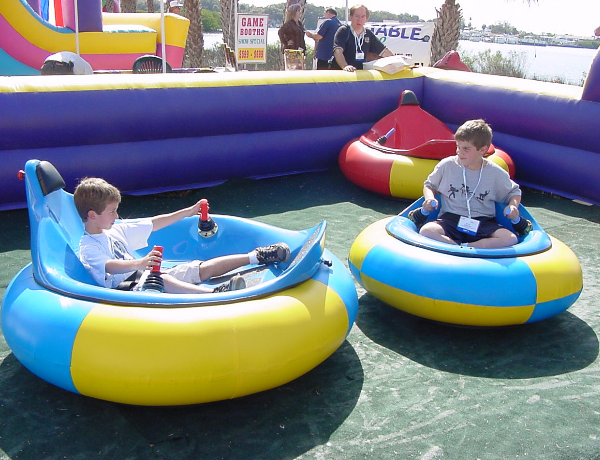 Inflatable Bumper Cars in a Inflatable Rink