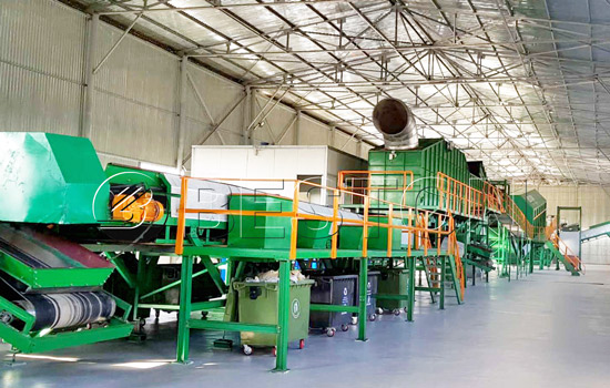 Beston Garbage Recycling Machine Installed in Uzbekistan