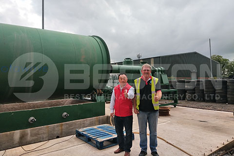 Waste Tyre Pyrolysis Plant in UK