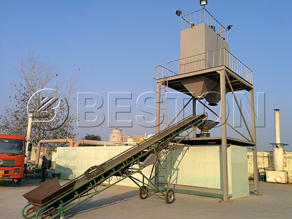 Beston Continuous Waste Tire Recycling Pyrolysis Machine