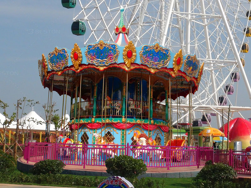 34 seats carousel ride for park